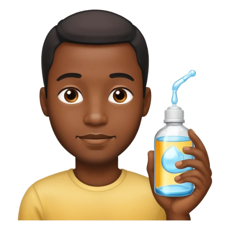 A black man with baby oil sticker