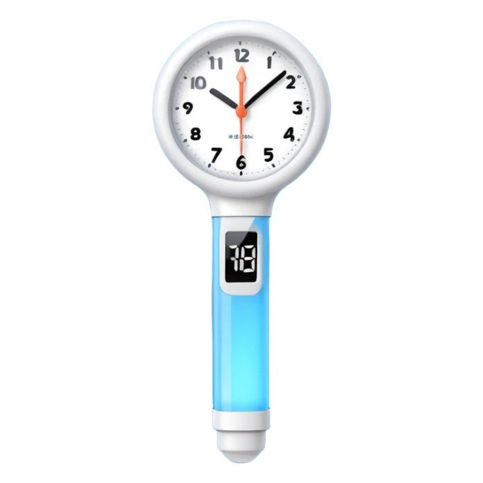 kpop light stick. digital clock set to 12:34 sticker