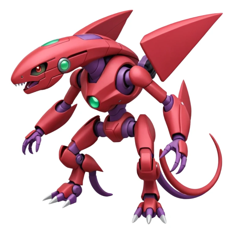Heliolisk-Cyclizar-Genesect-Pokémon, full body sticker
