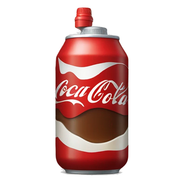 Mitad de la botella de coca cola con un líquido marrón y arriba un poquito de espuma  sticker