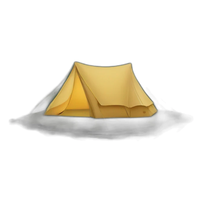Tent by lake sticker