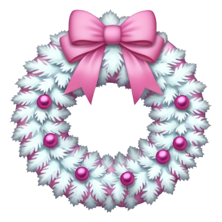 white and pink christmas reef with no green sticker