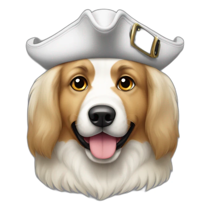 Pyrenees mountain dog White pirate costum sticker