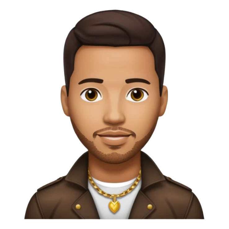 Romeo Santos with dark brown hair sticker
