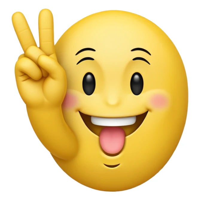 smiley face emoji with middle finger sticker