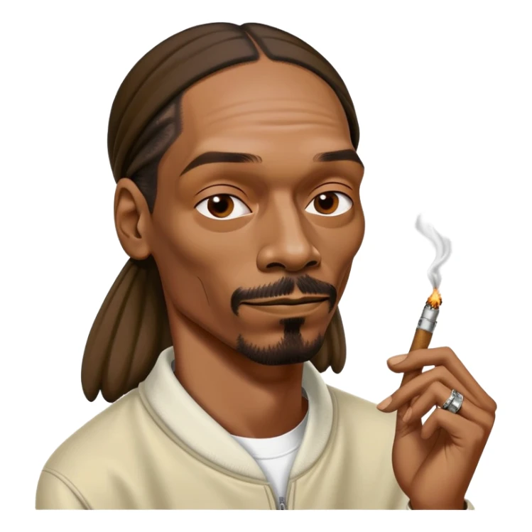Snoop dogg smoking blunt sticker