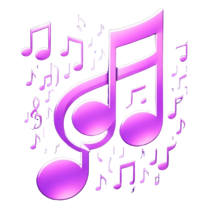 glitter music purple cyberpunk sticker