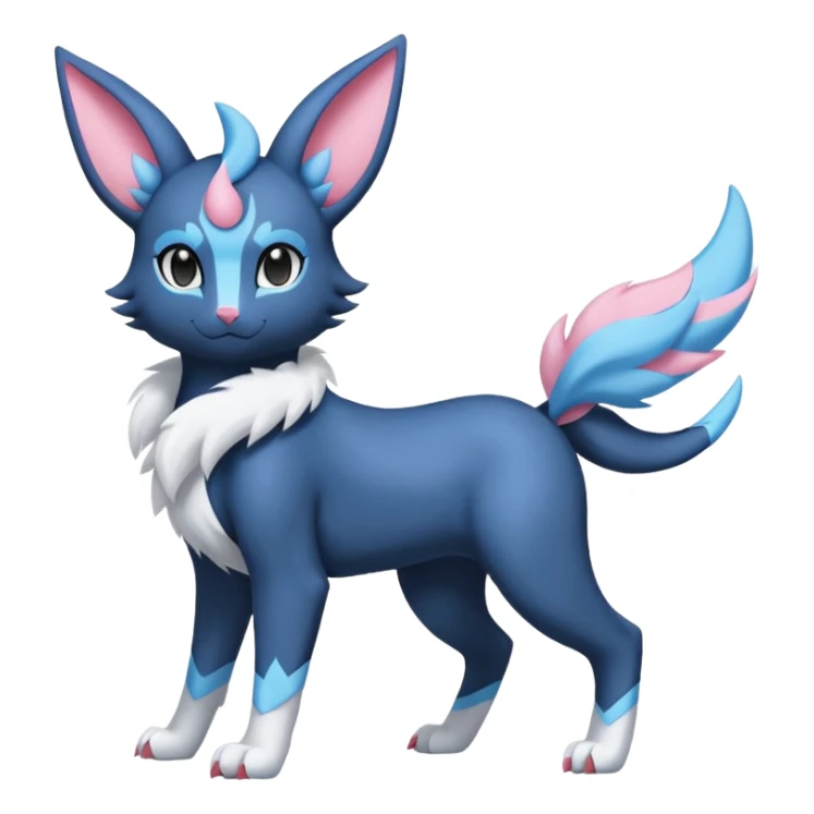 Luxray-Absol-Sylveon-Dewott-fusion sticker