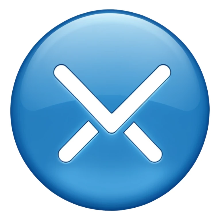 Blue verification tick sticker