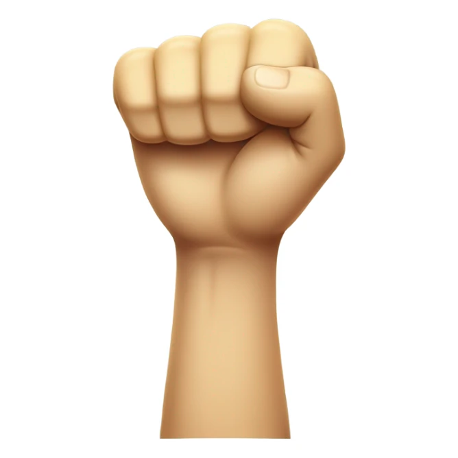 Laugh emoji with fist sticker