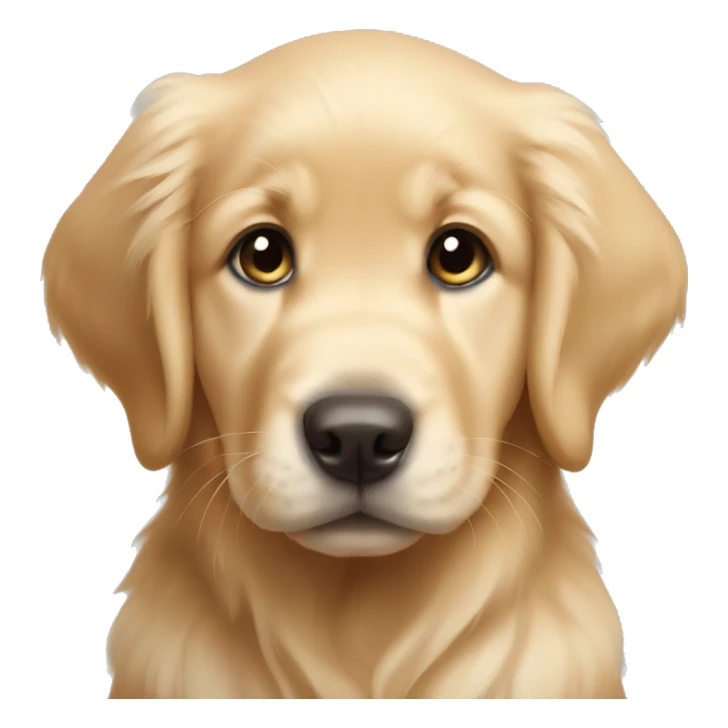 Golden retriever puppy eyes sticker
