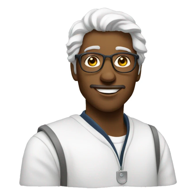 pittore studente che salva il mondo bianco sticker