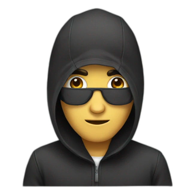 Hacker emoji sticker