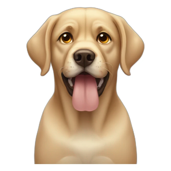 angry labrador sticker