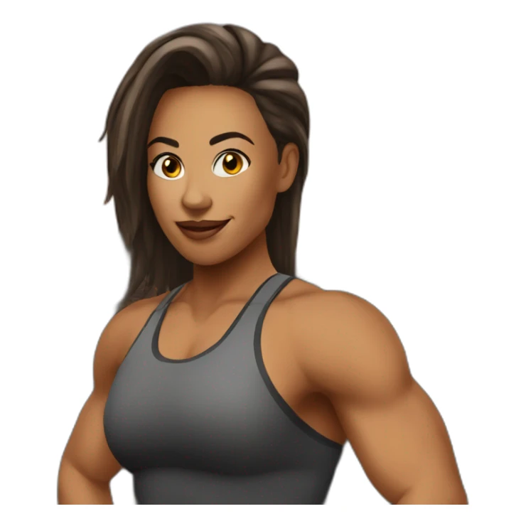 female fitness trainer sticker