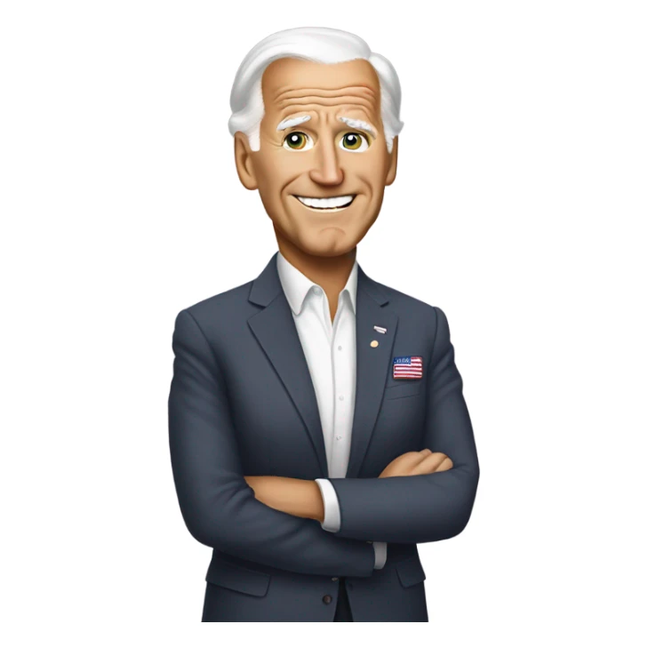 Joe Biden dressed in women clothes  sticker