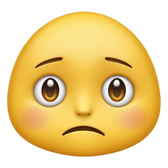 ☹️ this emoji but make the eyes low and sad and looking to the side and kinda down sticker