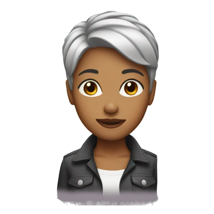 women short hair sticker