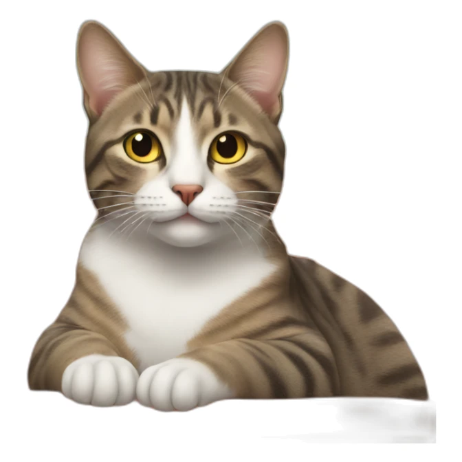 CAT LIVING THEIR BEST LIFE sticker