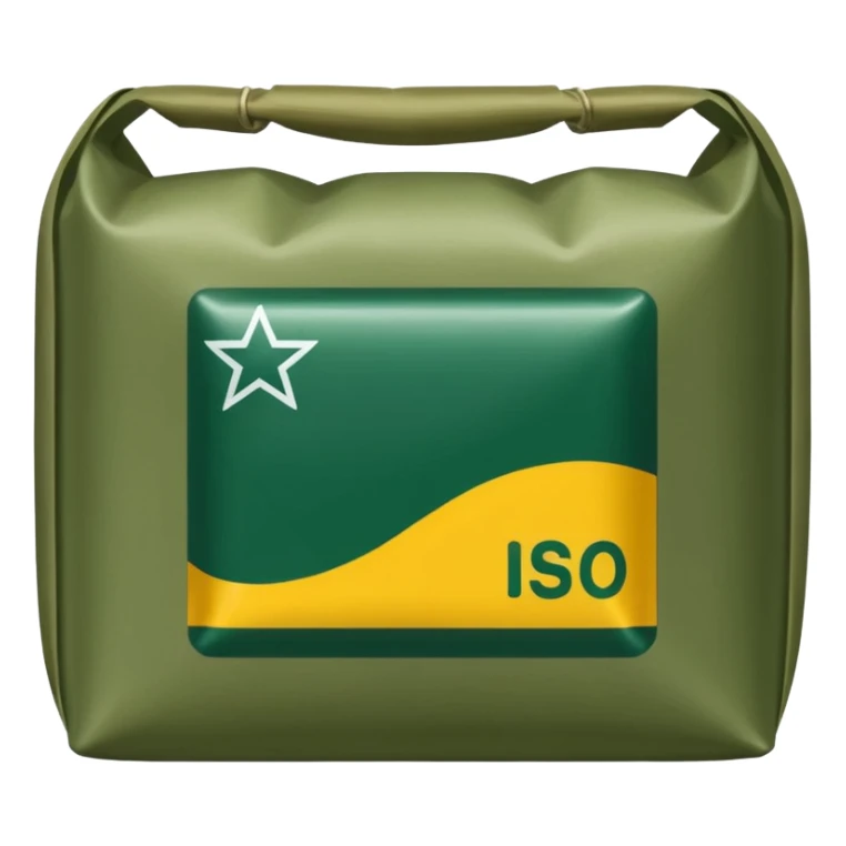 military daily dry rations green color sticker