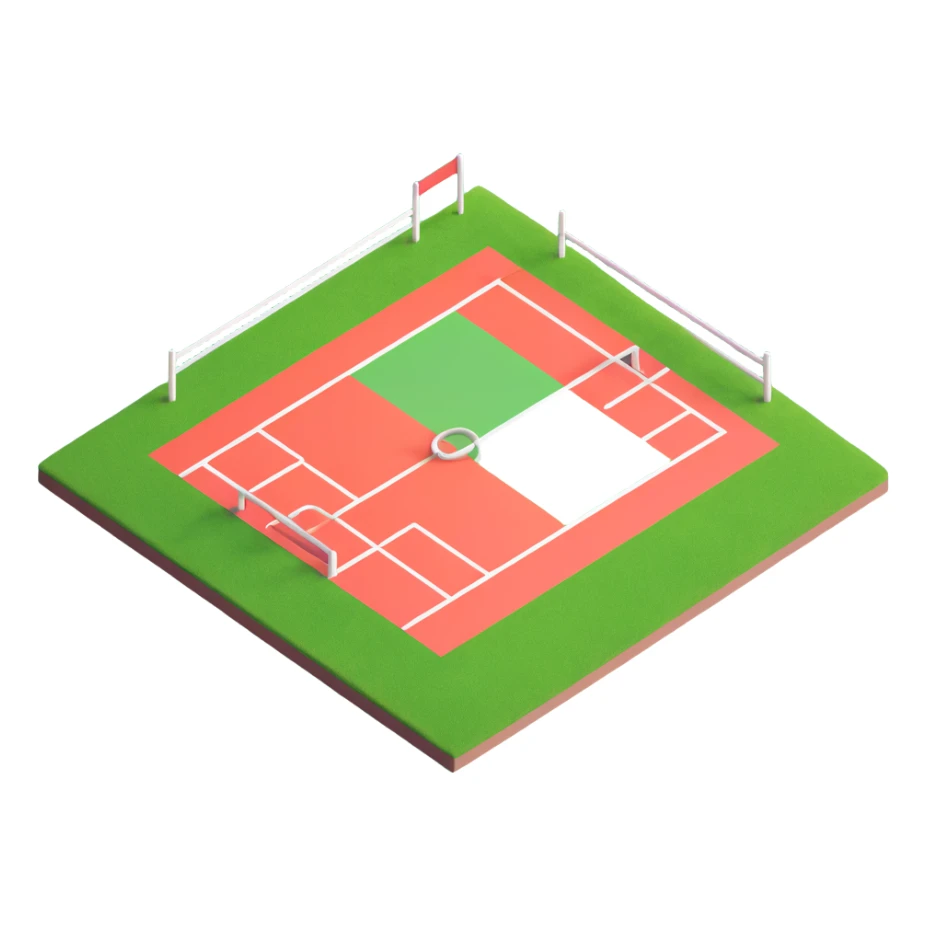 simple grass sport ground sticker