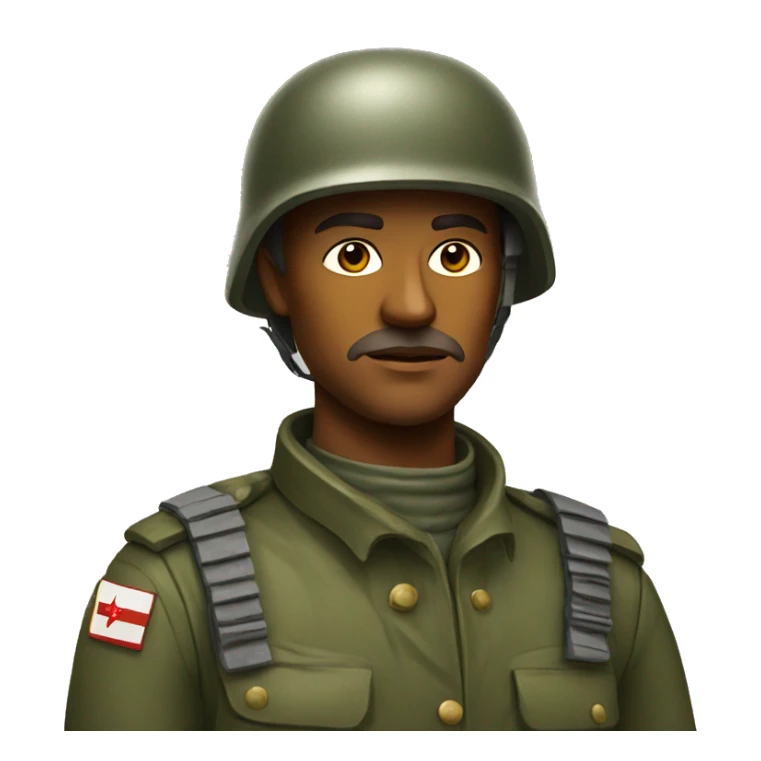 realistic ussr soldier serious with military takes sticker