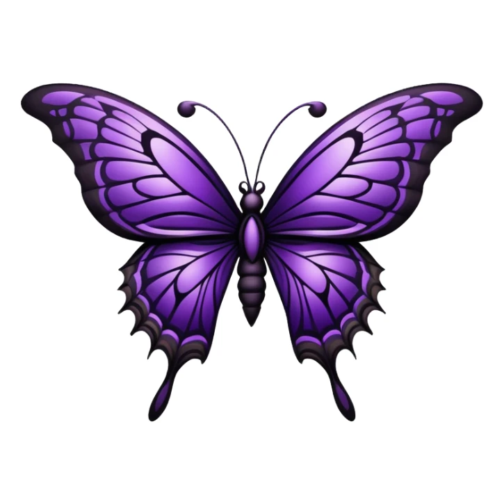 Edgy Gothic Badass Cool Butterfly sticker