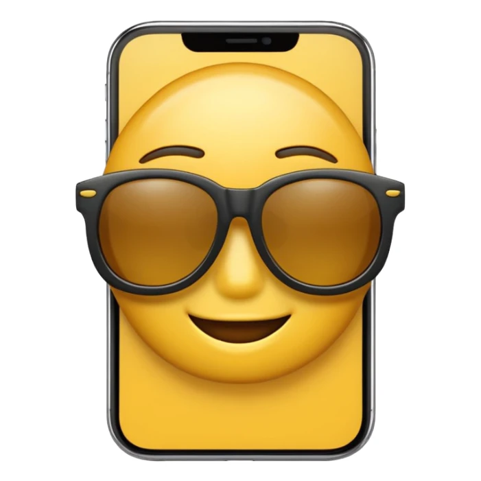 iPhone emoji 4k 😎 sticker