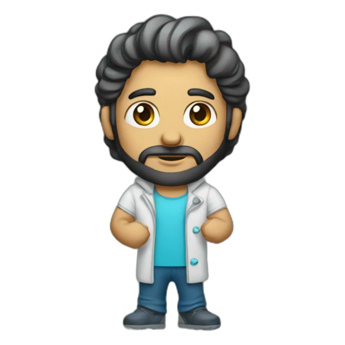 persian man with ice chain that spells out LFG sticker