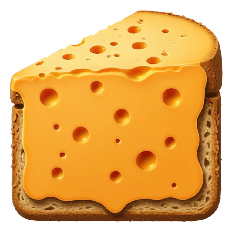 a slice of cheese to put on a bread sticker