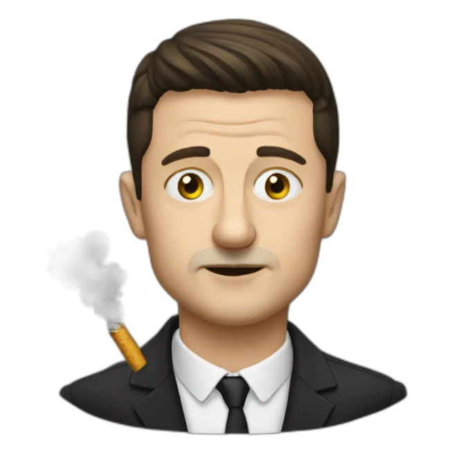 vladimir zelenskiy smoking cannabis sticker