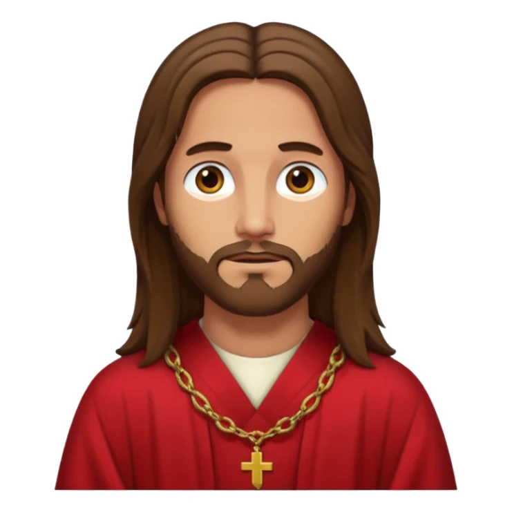 Jesus like the red robe Jesus painting sticker