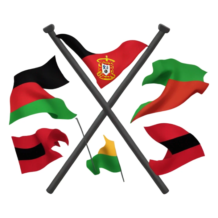 Portugal mixed with Albania mixed with Germany flag sticker