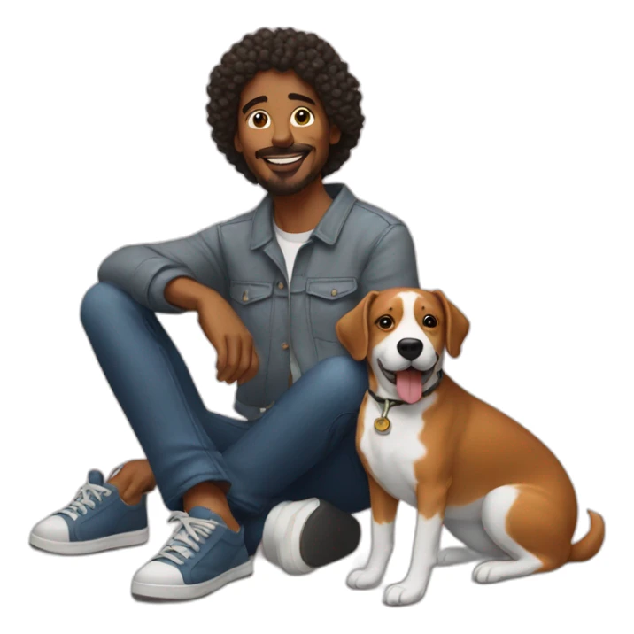 artist and dog lover sticker
