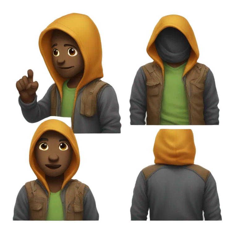 Dof wearing a hoddie sticker