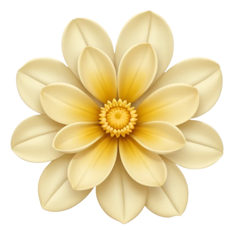 Creamy color flower aesthetic  sticker