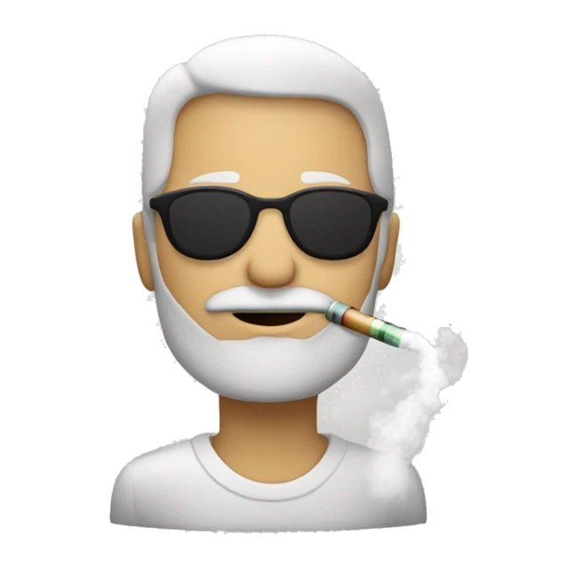 una persona fumando vaper estilo minimalista sticker