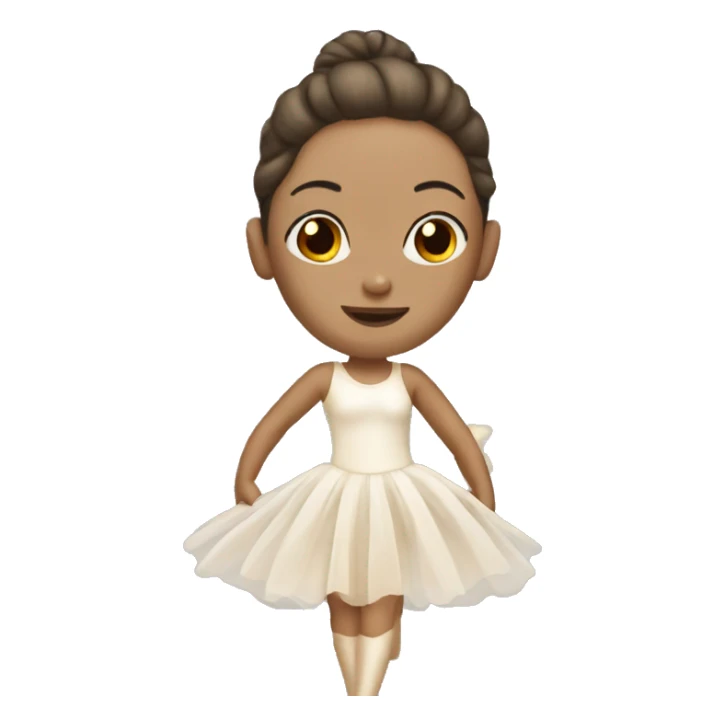 Ballerina women with cream dress  sticker