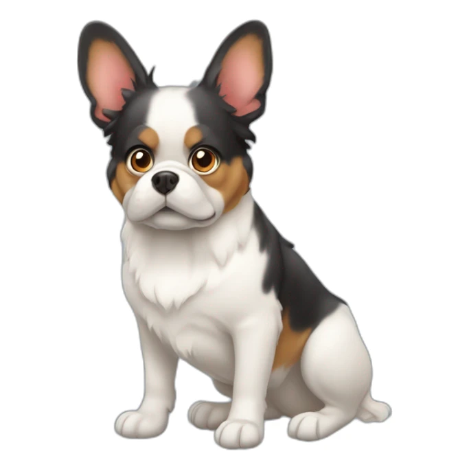 berger australien avec bouledogue français sticker