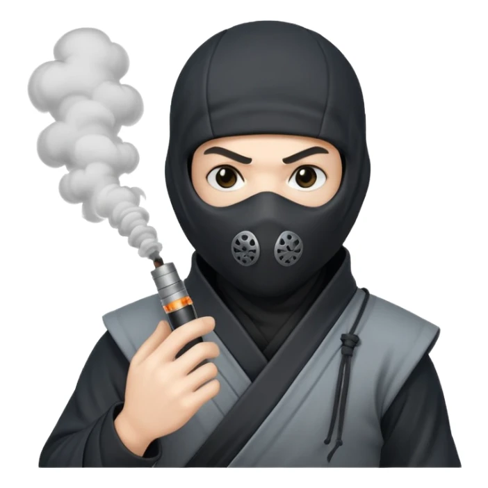 smoke bomb of ninja sticker
