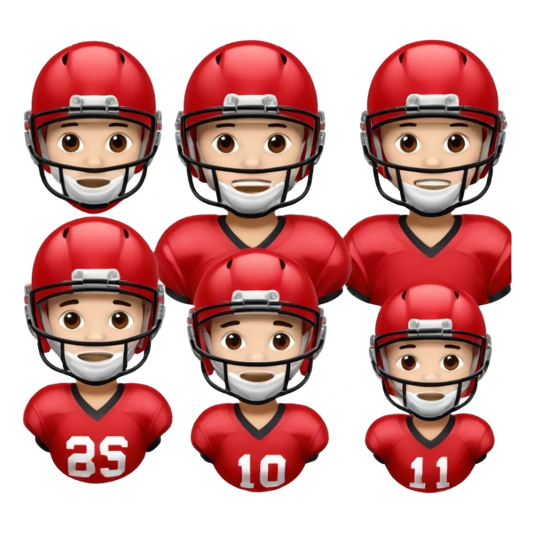 college football players helmets red  sticker