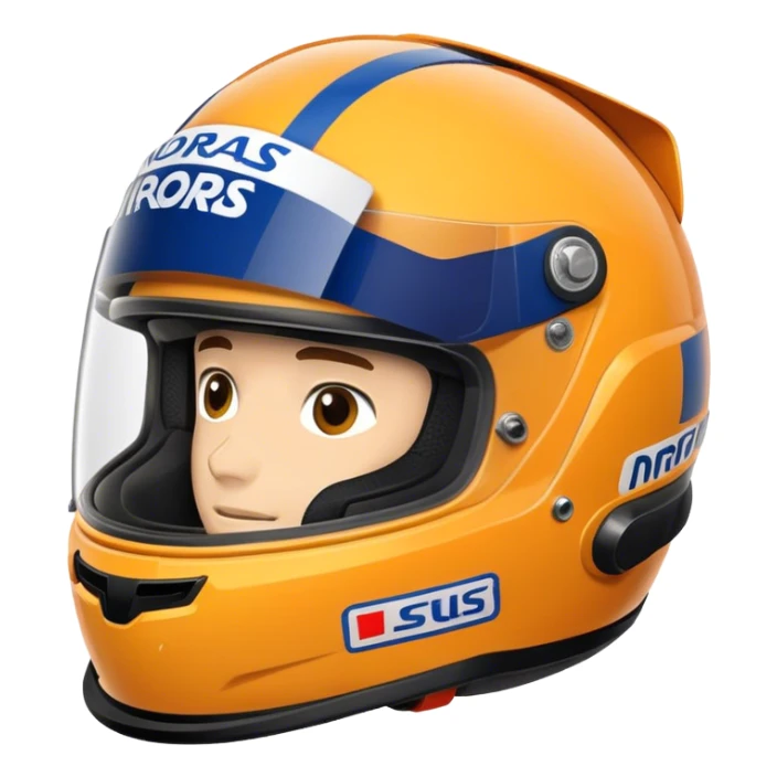 Lando Norris driving helmet f1  sticker