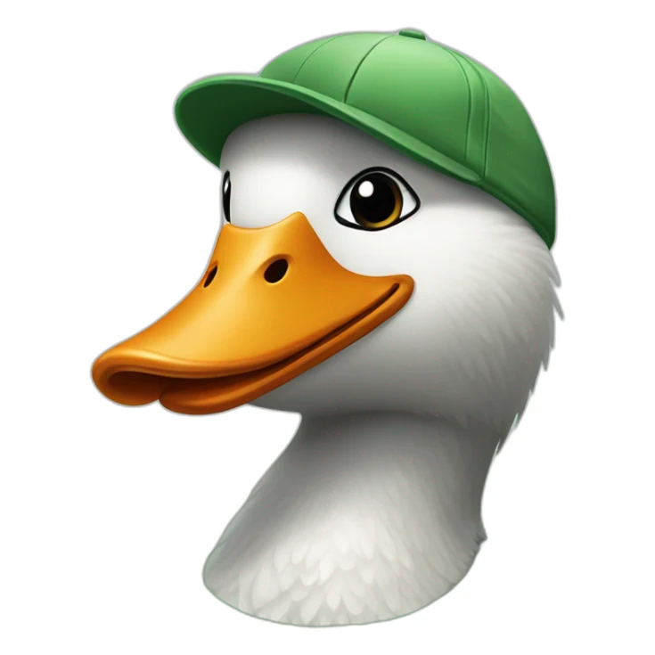Wilde goose wearing sportswear green sticker