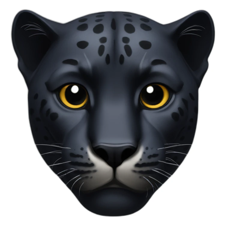 black panther head sticker