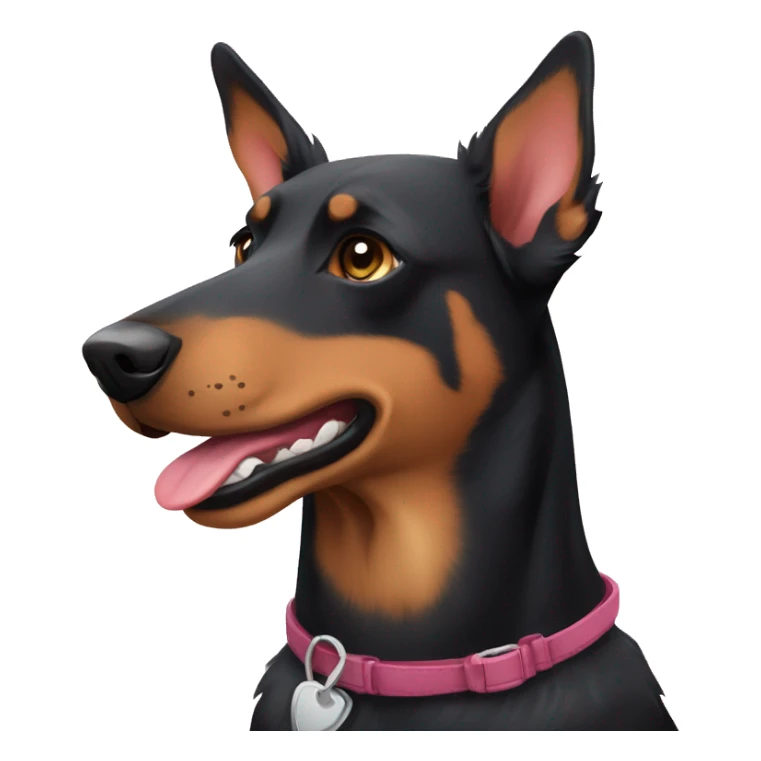 australian kelpie german shepherd doberman mix dog sticker
