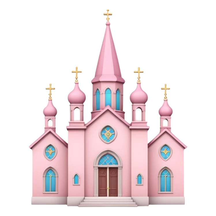Pink church of love sticker