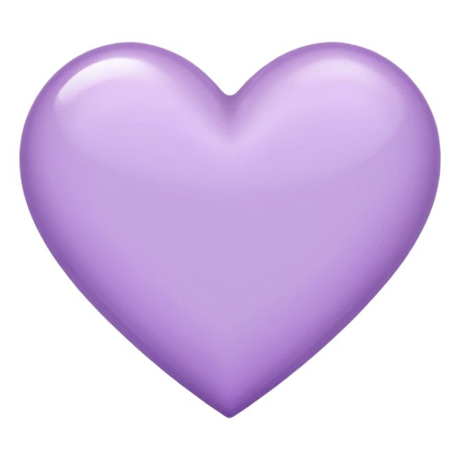 Light purple heart emoji sticker