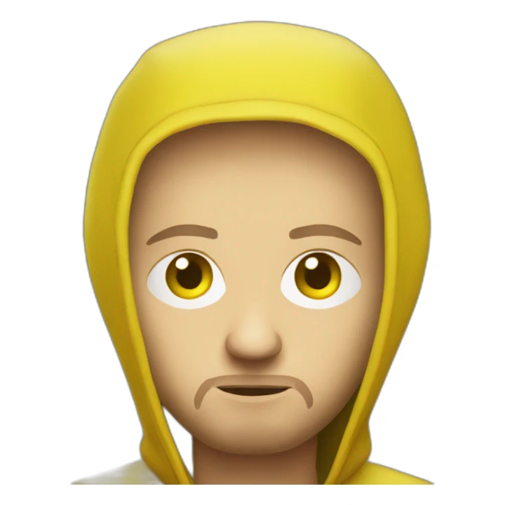 Older Jesse Pinkman sad yellow hood sticker