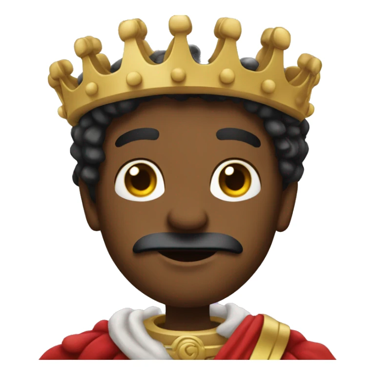 king who greets the people sticker
