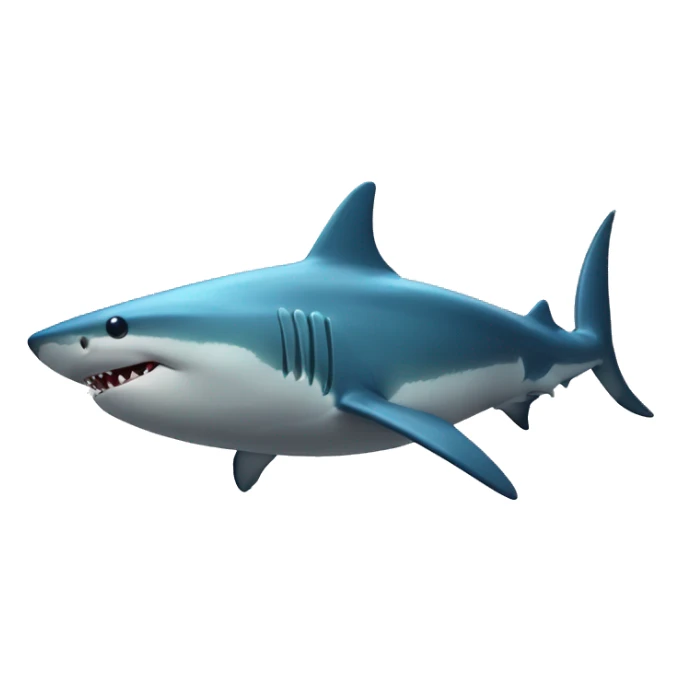 Requin qui fait un bisous sticker